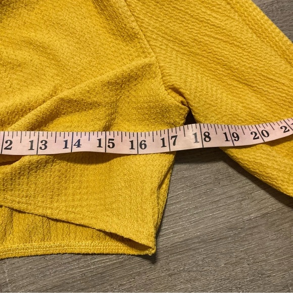 Shein Yellow Crop Top Shrug 1X and Long Slit Skirt 3X Set NWOT (fits 14 16 18) - Picture 13 of 13